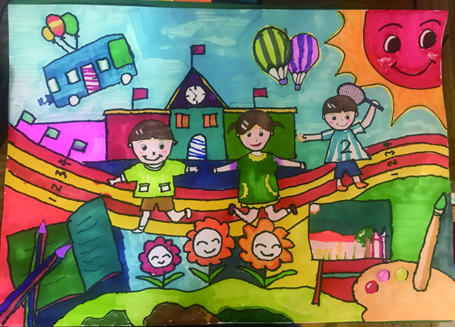 学生作品:在阳光下成长